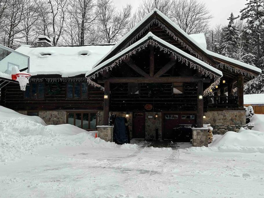 The Kresge Kabin - Authentic Grand Log Cabin. Villa Winhall Exteriör bild